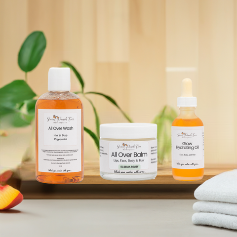 Sweet Peach Tree Wash & Glow Bundle