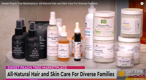 Sweet Peach Tree Marketplace on Chicago's WGN 9: All-Natural Hair & Skin Care for Diverse Families