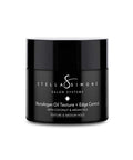 Stella Simone MoroArgan Oil Texture and Edge Control on white background, with Argan and Coconut Oil for texture, shine, and medium hold